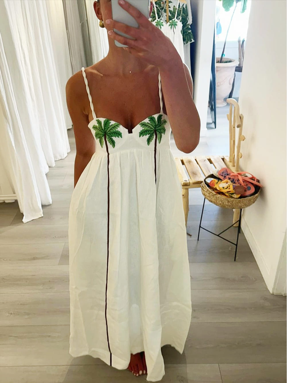 Coralie - Palm Oasis Maxi Dress