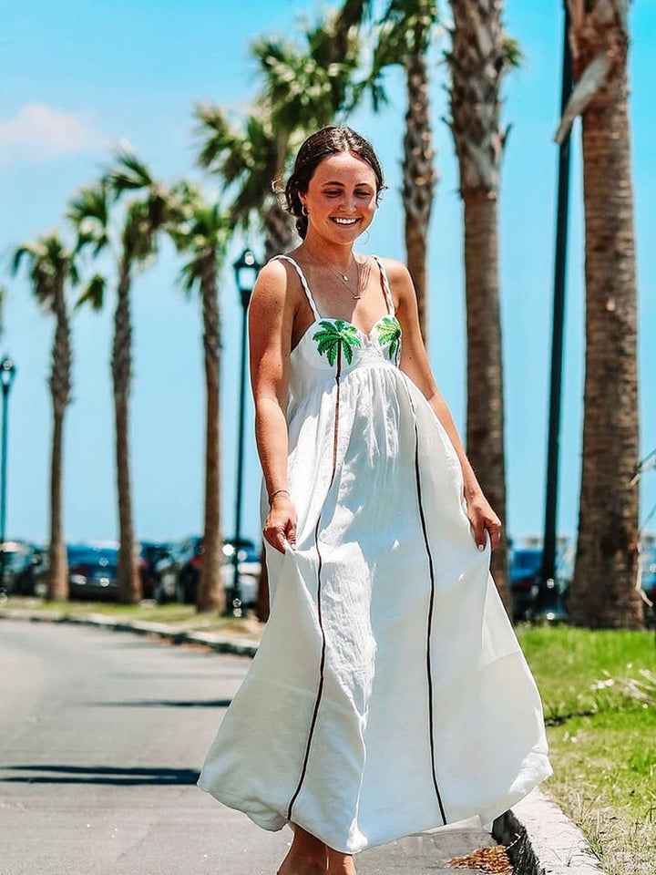 Coralie - Palm Oasis Maxi Dress