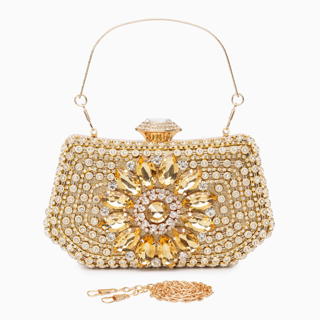 Velma Sparkling Diamond Clutch Bag