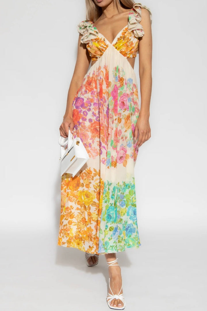 Maribelle - Summer Dress with Flower Print