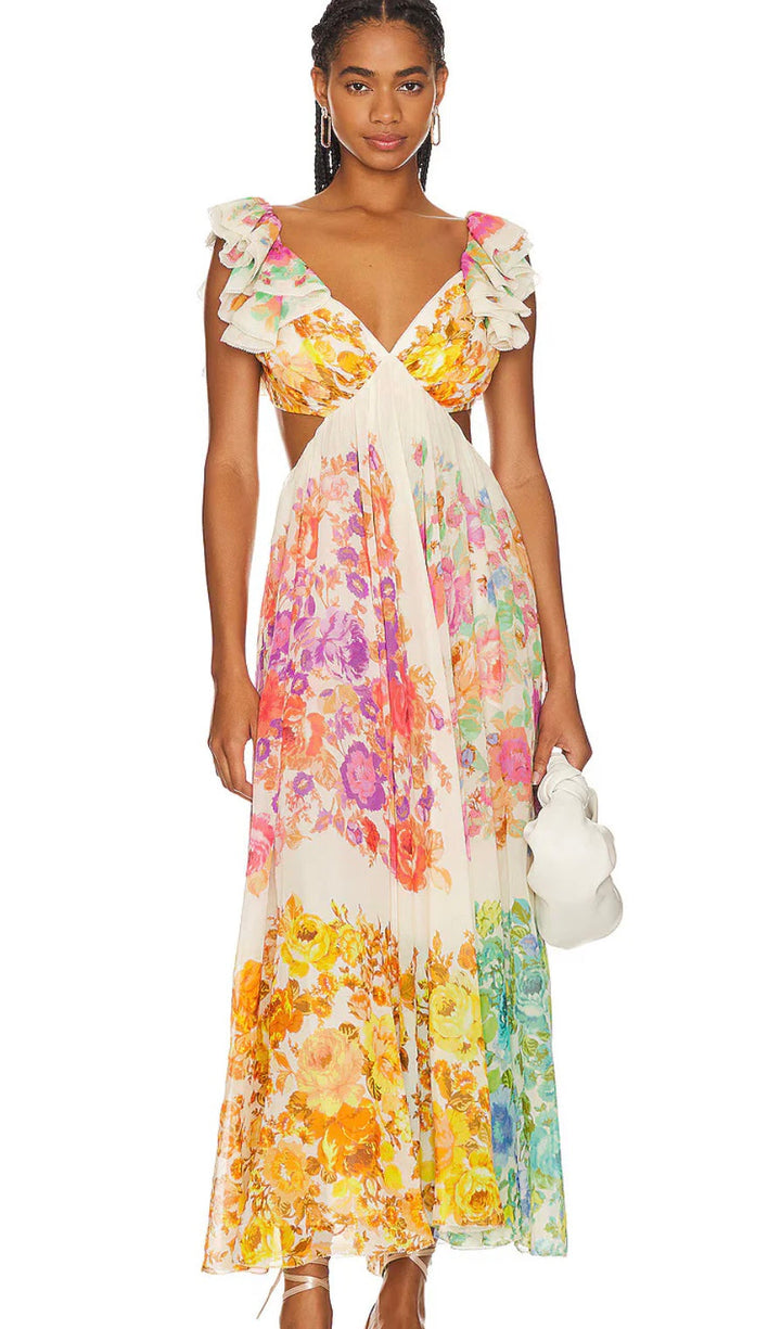 Maribelle - Summer Dress with Flower Print