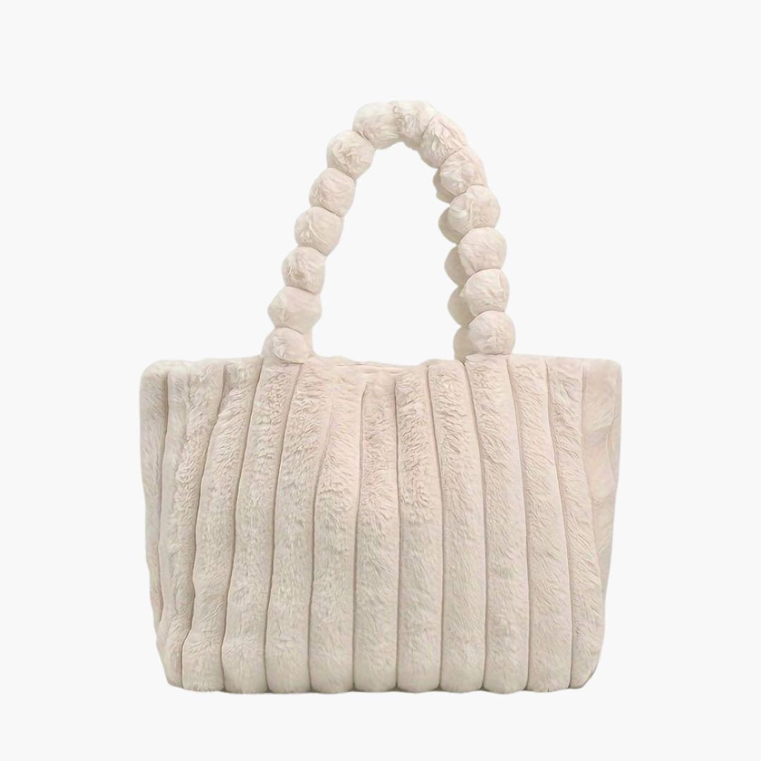 Plush Faux Fur Shoulder Bag