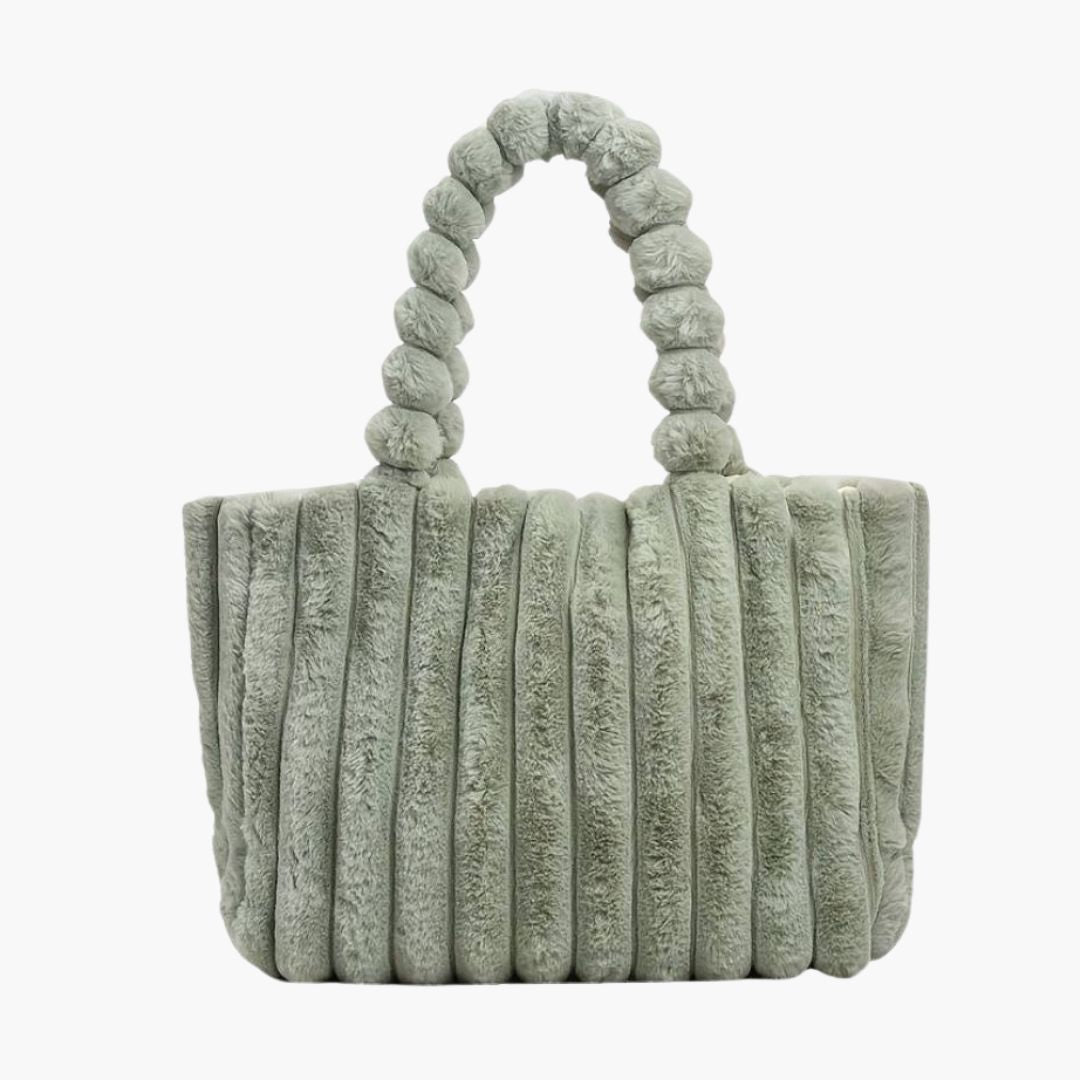 Plush Faux Fur Shoulder Bag