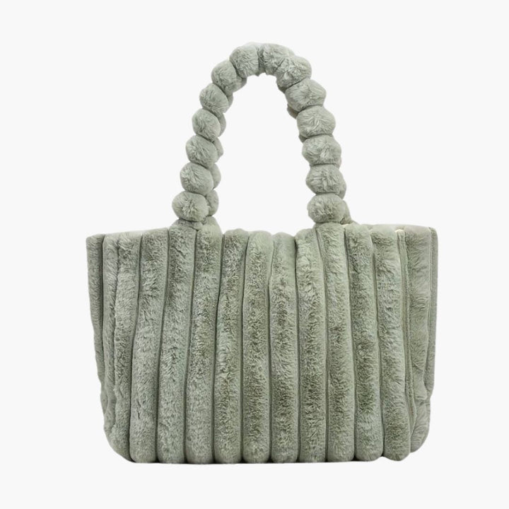 Plush Faux Fur Shoulder Bag