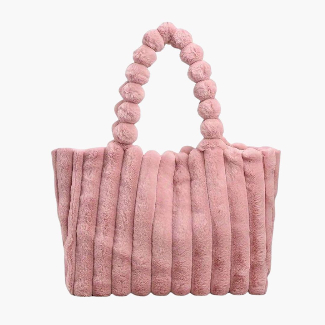 Plush Faux Fur Shoulder Bag