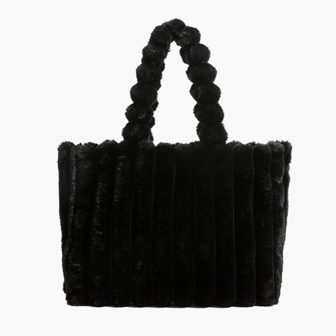 Plush Faux Fur Shoulder Bag