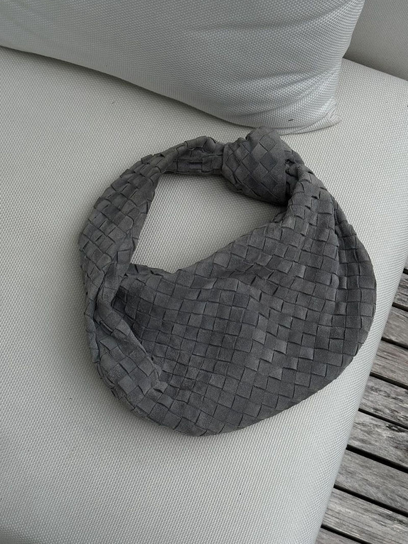 Woven Suede Bag