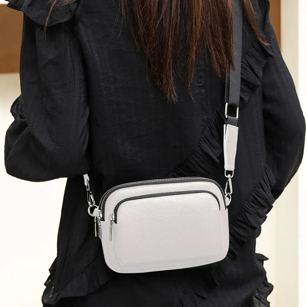 Addison - Ladies real leather shoulder bag, elegant small camera bags, fashion for work
