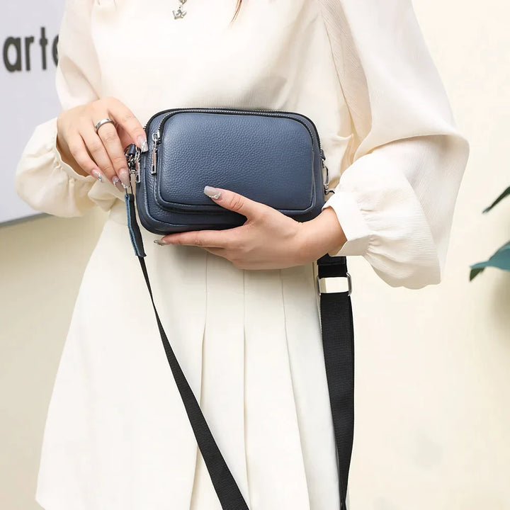 Addison - Ladies real leather shoulder bag, elegant small camera bags, fashion for work