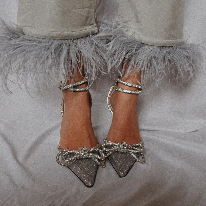 Fiorisse – Wrap-Around Crystal Heels