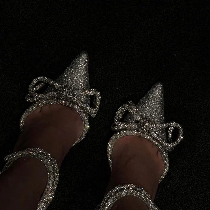 Fiorisse – Wrap-Around Crystal Heels