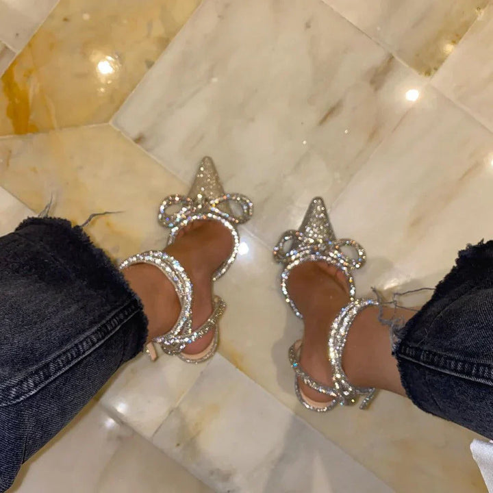 Fiorisse – Wrap-Around Crystal Heels